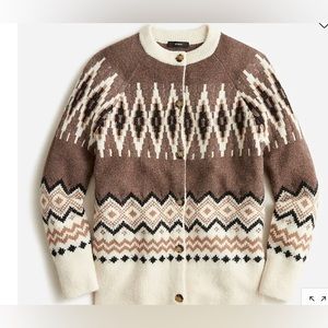 NWT J. Crew Fair Isle cardigan - Size XS